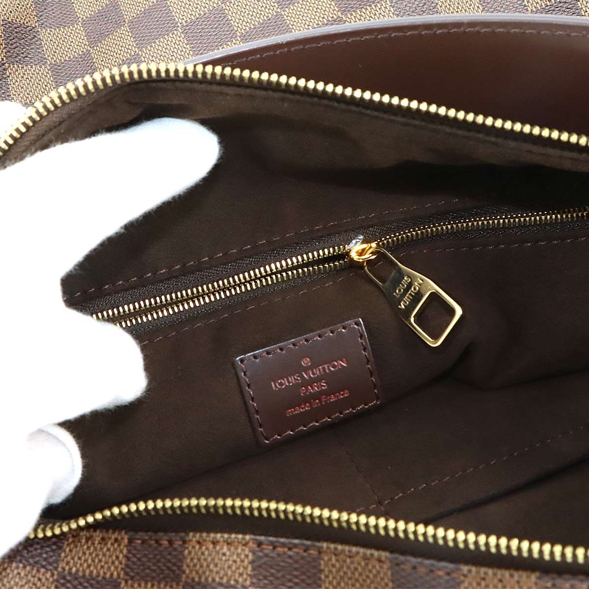 Louis Vuitton Damier Portobello PM Shoulder Bag Ebene — view 7