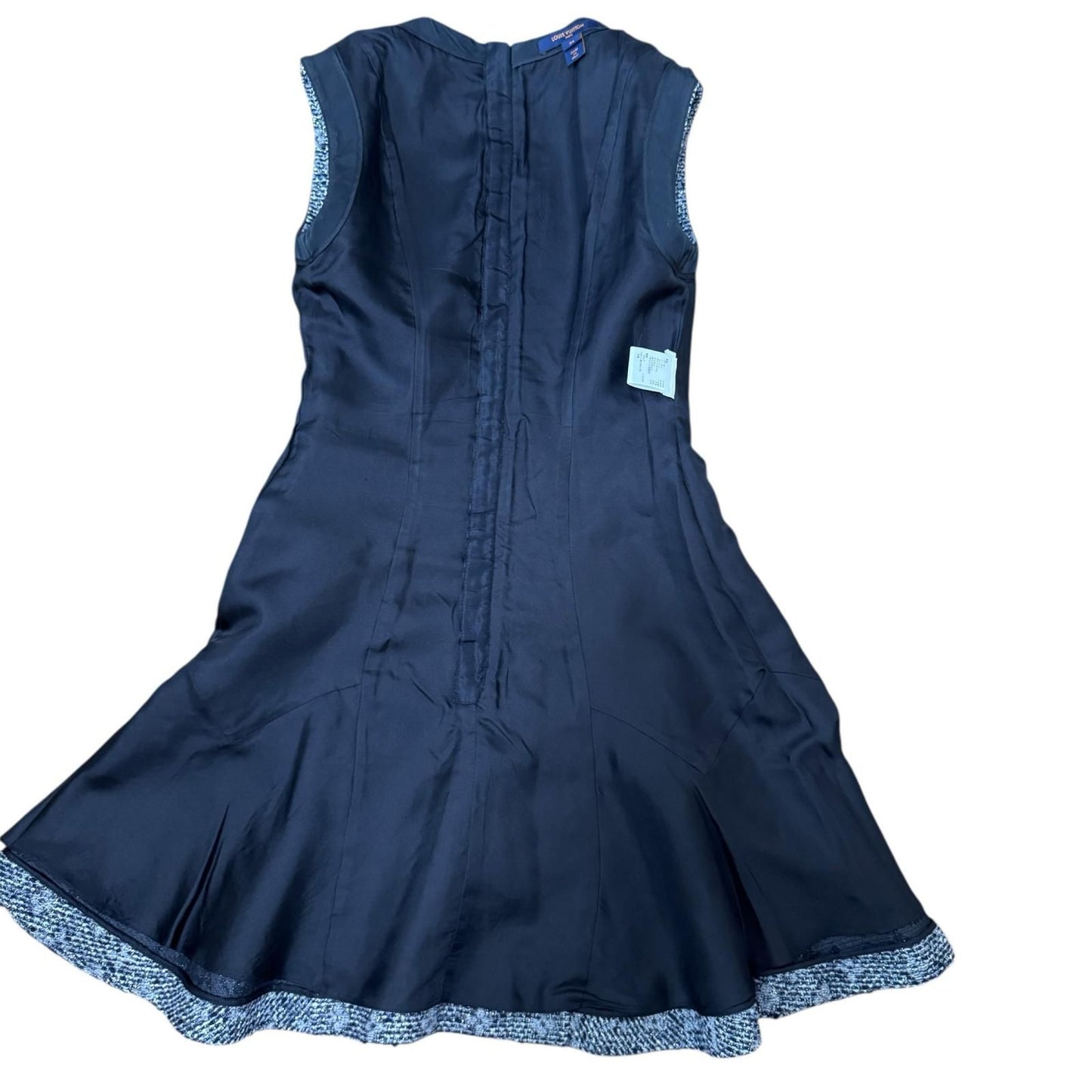 Louis Vuitton Monogram Tweed Lame Sleeveless Dress 34 — view 3