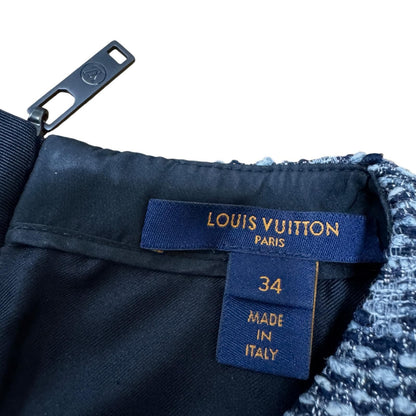 Louis Vuitton Monogram Tweed Lame Sleeveless Dress 34 — view 6
