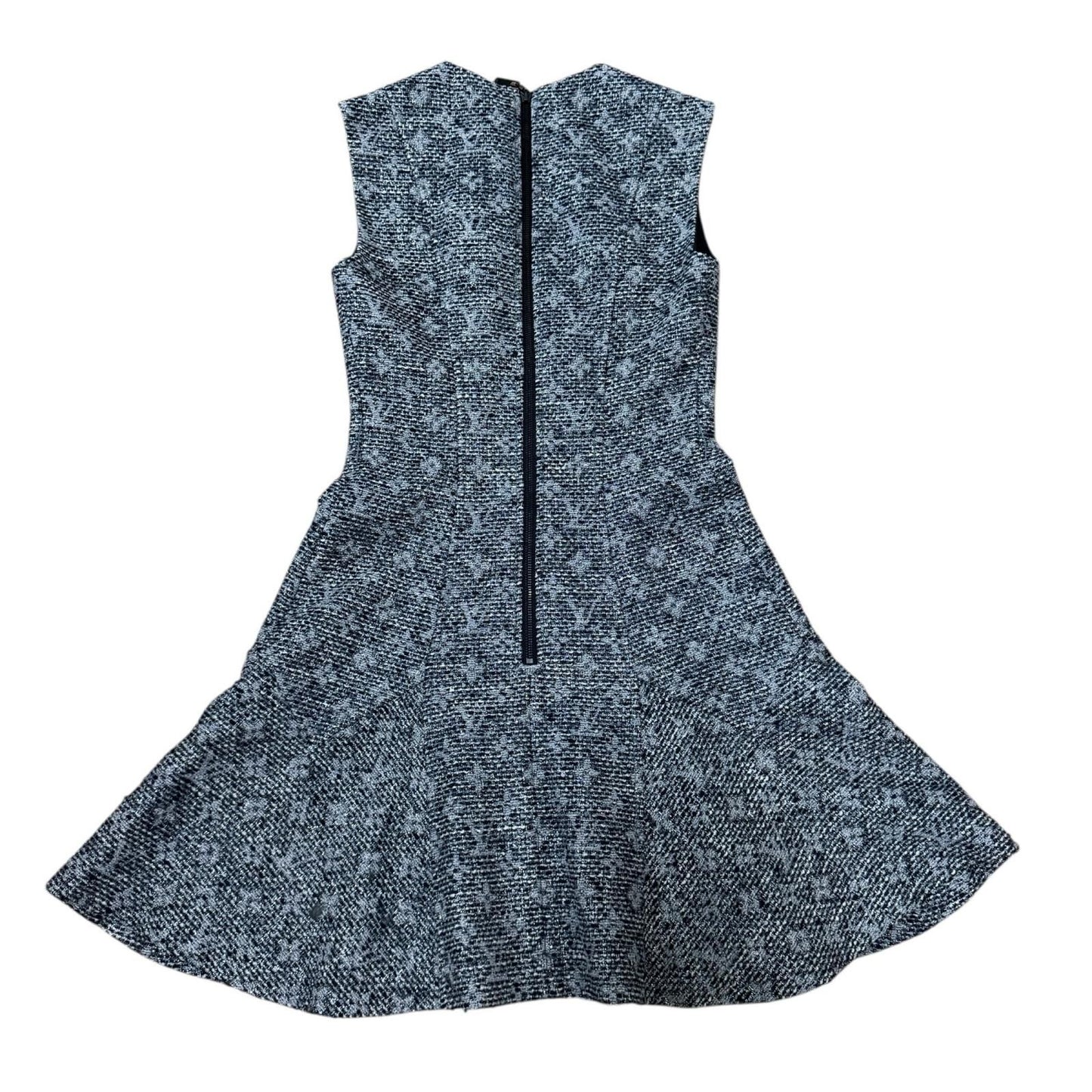 Louis Vuitton Monogram Tweed Lame Sleeveless Dress 34 — view 2