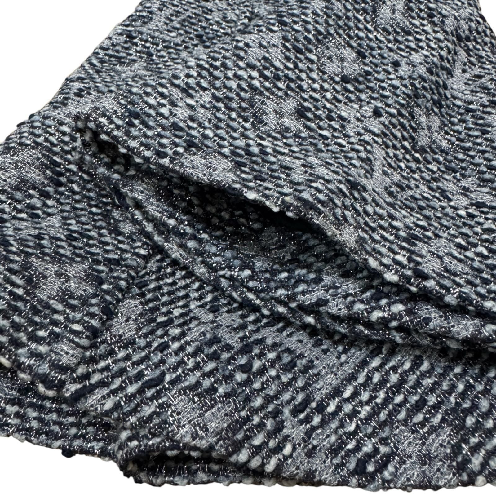 Louis Vuitton Monogram Tweed Lame Sleeveless Dress 34 — view 5