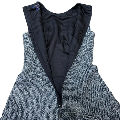 Louis Vuitton Monogram Tweed Lame Sleeveless Dress 34 — view 4