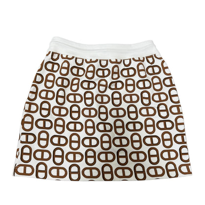 Hermes Chaine D'ancre Cotton Mini Skirt 38 — view 2