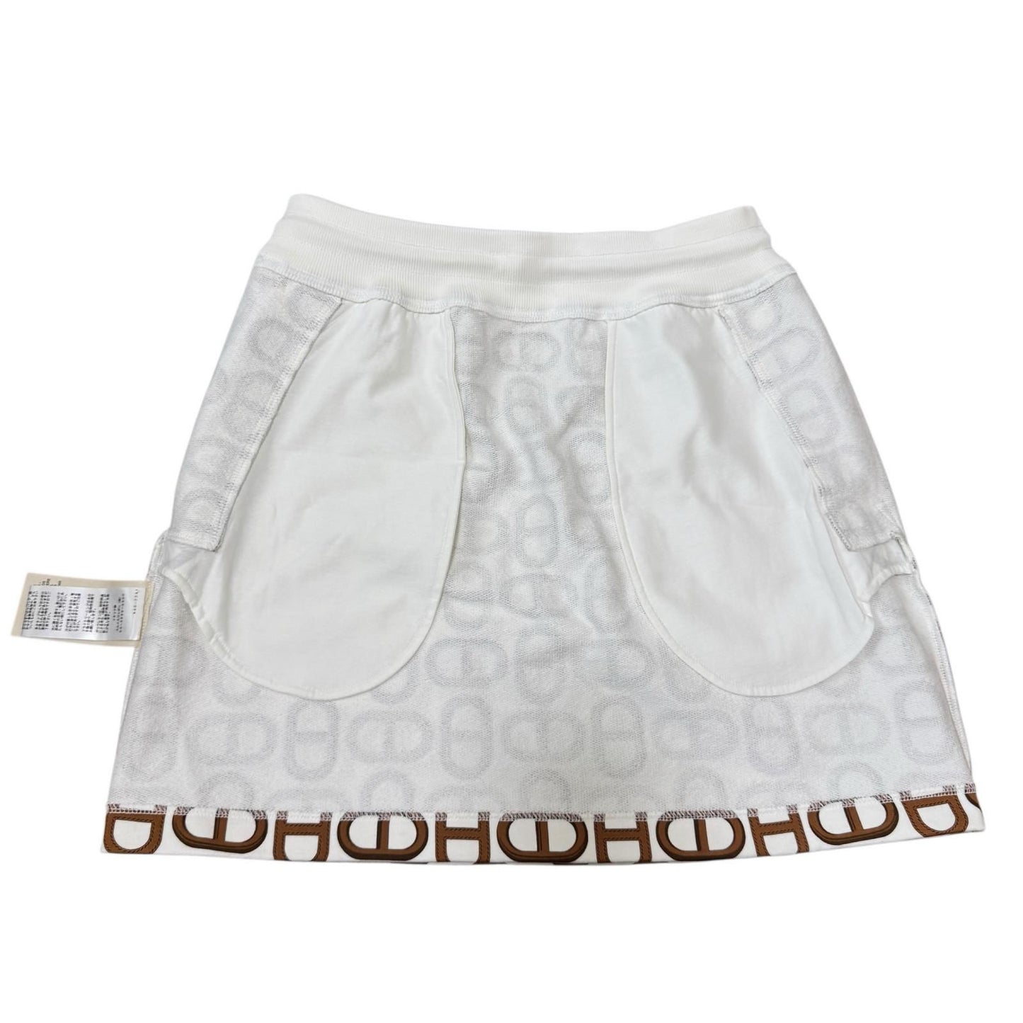 Hermes Chaine D'ancre Cotton Mini Skirt 38 — view 3