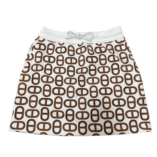 Hermes Chaine D'ancre Cotton Mini Skirt 38