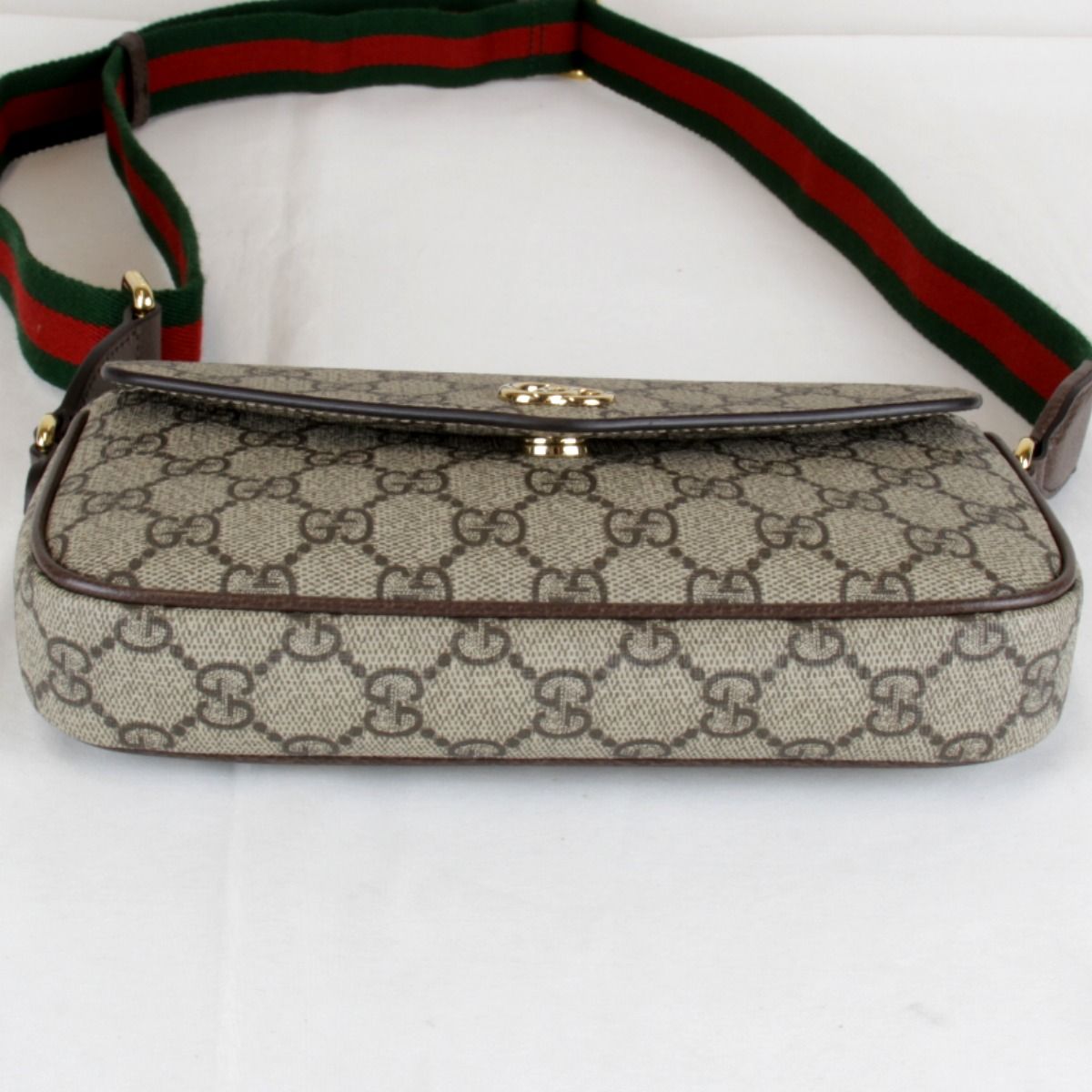 Gucci Mini Shoulder Bag GG Supreme Canvas Brown — view 5
