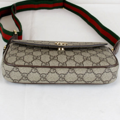 Gucci Mini Shoulder Bag GG Supreme Canvas Brown — view 5