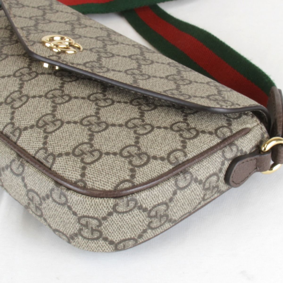 Gucci Mini Shoulder Bag GG Supreme Canvas Brown — view 3