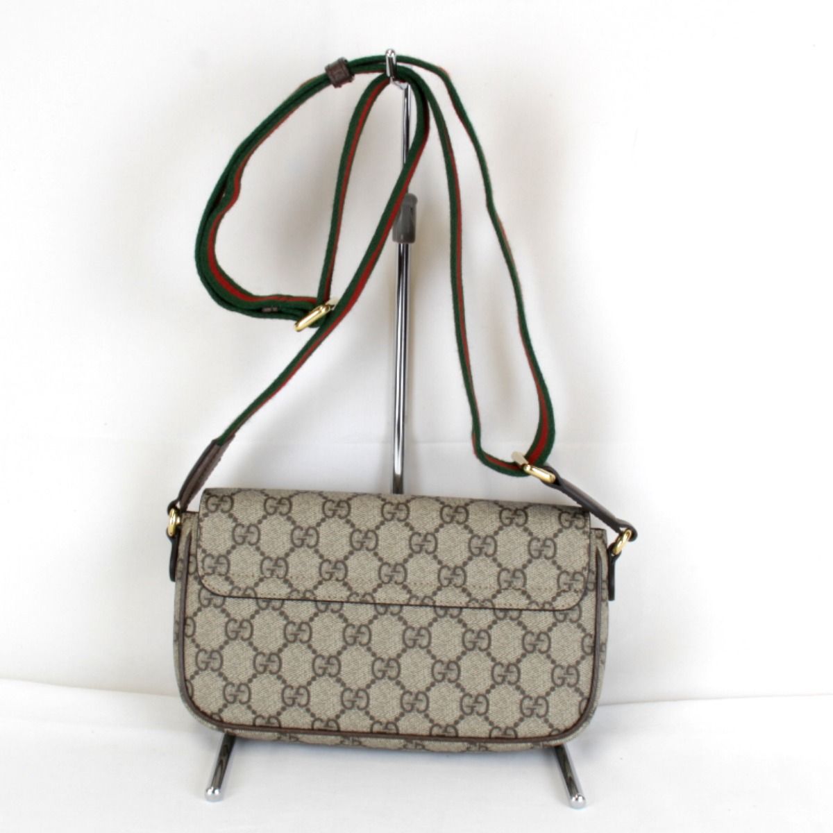 Gucci Mini Shoulder Bag GG Supreme Canvas Brown — view 2