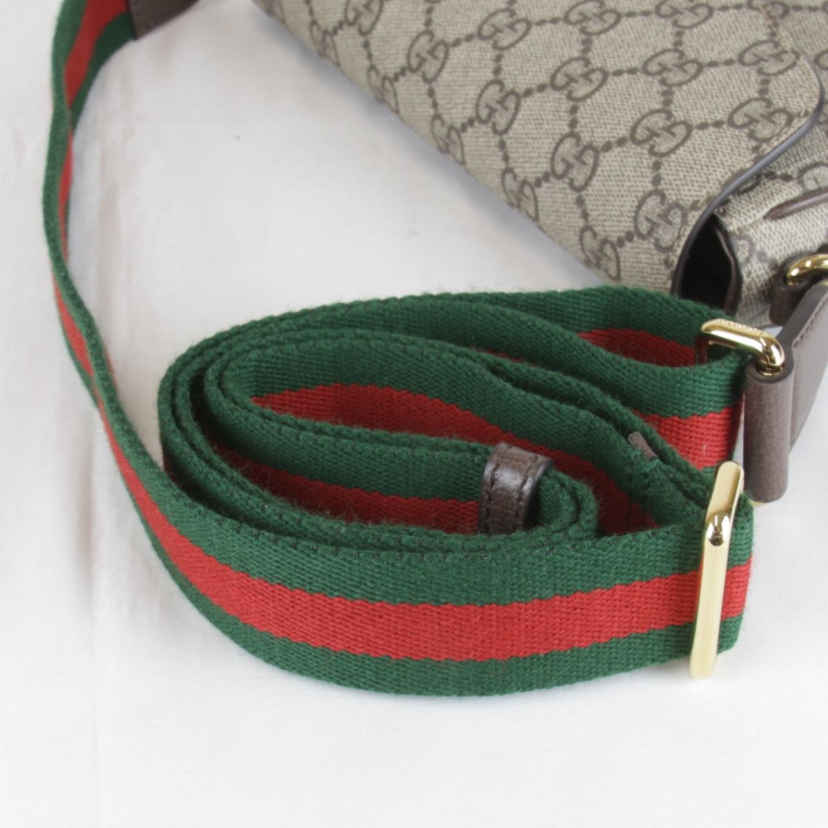 Gucci Mini Shoulder Bag GG Supreme Canvas Brown — view 9