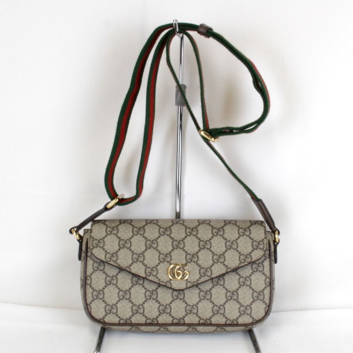 Gucci Mini Shoulder Bag GG Supreme Canvas Brown