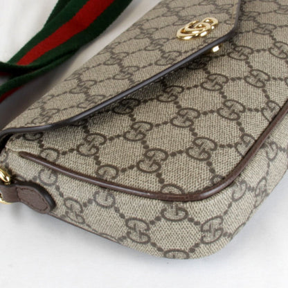 Gucci Mini Shoulder Bag GG Supreme Canvas Brown — view 4