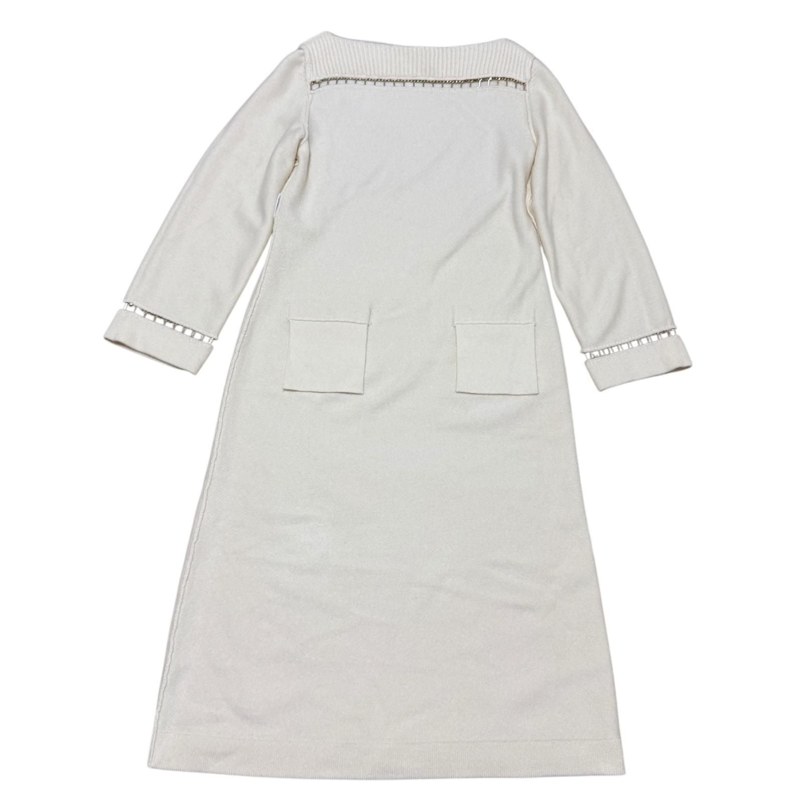 Chanel Chainport Cashmere Knit Dress 36 — view 3
