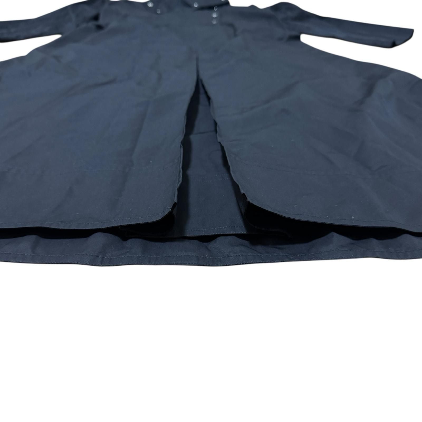 Hermes Clou de Selle Black Belted Dress Roll Up Sleeves 34 — view 8