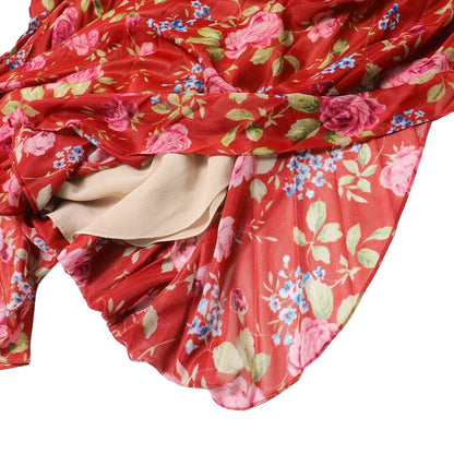 Balenciaga Dress 34 Pleated Flower Pattern — view 6