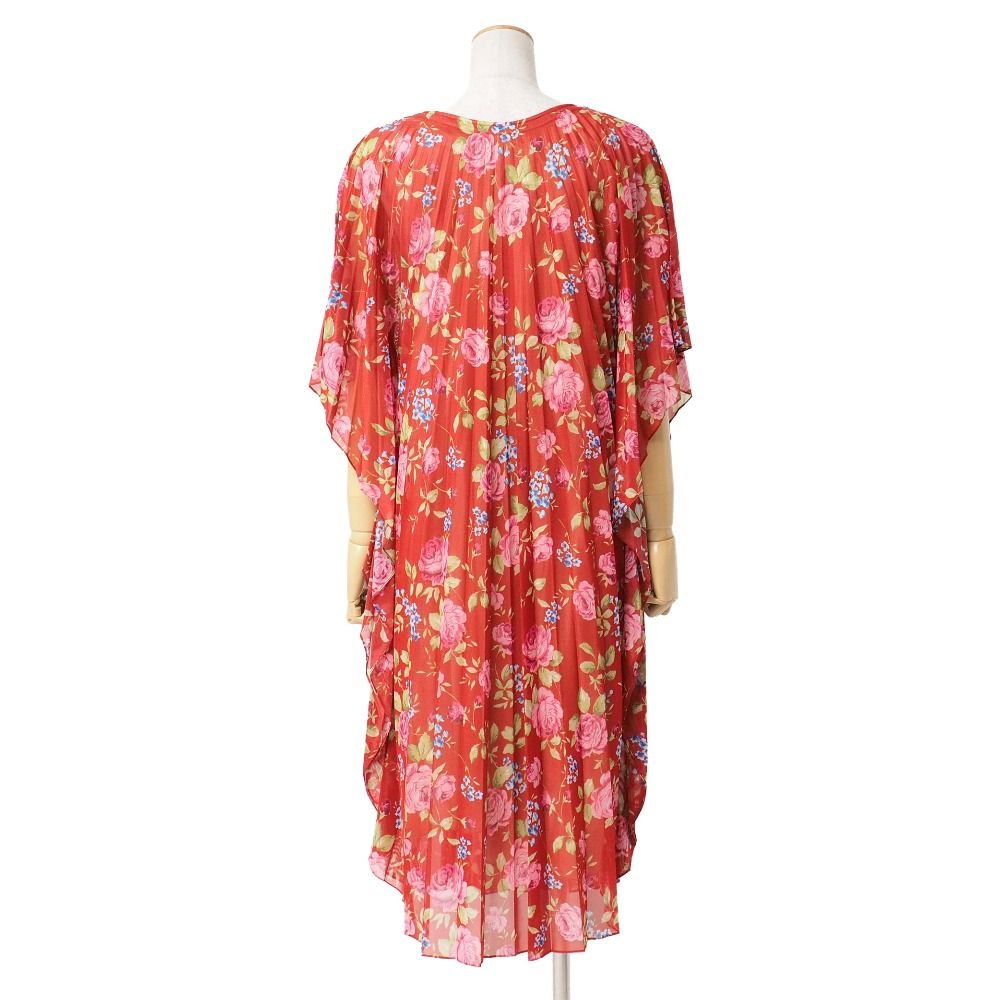 Balenciaga Dress 34 Pleated Flower Pattern — view 2
