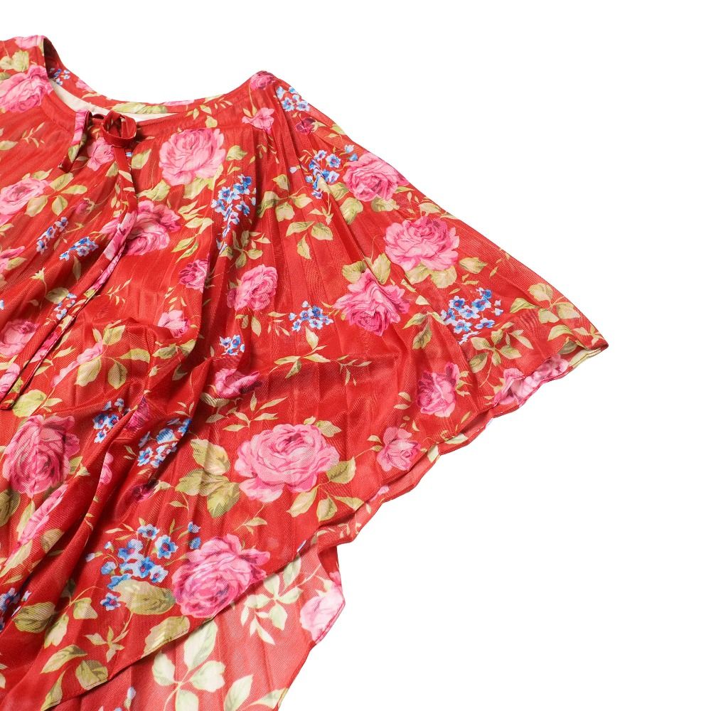 Balenciaga Dress 34 Pleated Flower Pattern — view 4