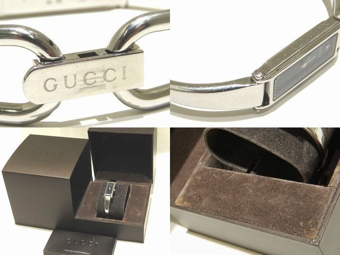 Gucci Bangle Watch Diamond Black Dial Silver SS Quartz — view 3