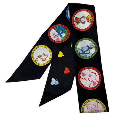 Hermes Twilly Tea Time Silk Scarf