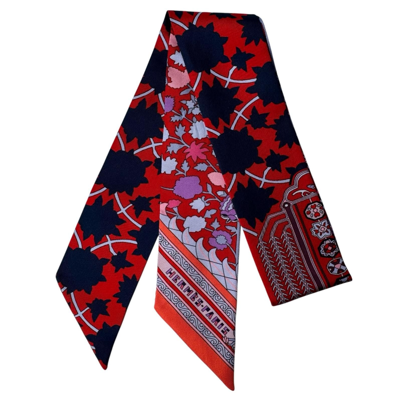 Hermes Tapis Persans Persian Carpet Silk Scarf