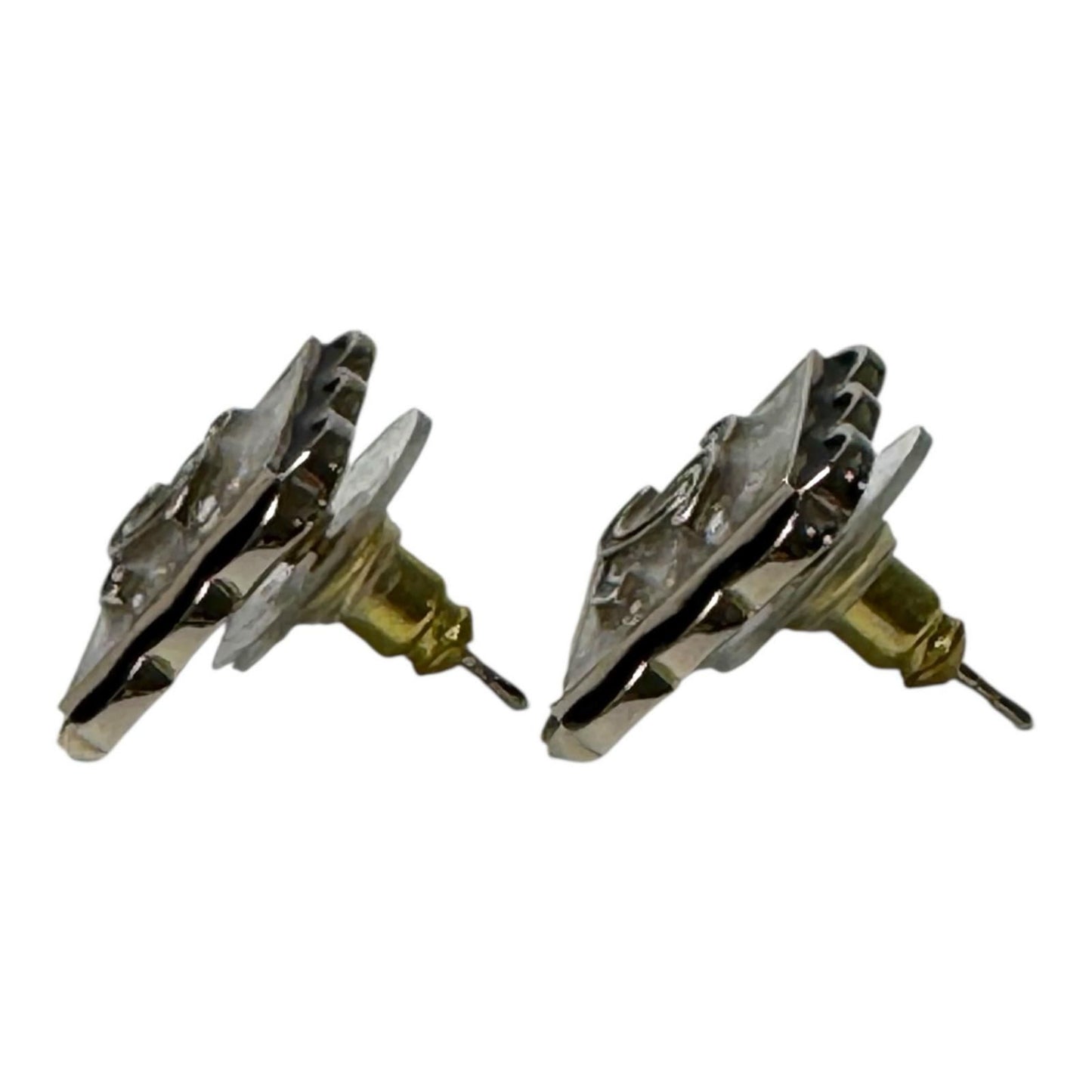 Chanel Square CC Logo Earrings — view 4