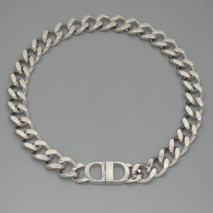 Dior CD Icon Chain Link Necklace 46 cm Silver — view 2