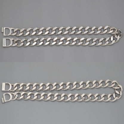 Dior CD Icon Chain Link Necklace 46 cm Silver — view 3