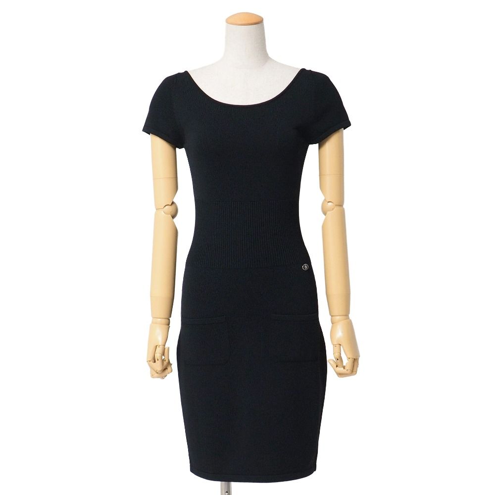Chanel Dress 34 Knit Lion Button Decoration