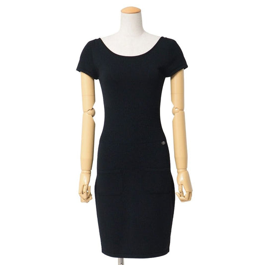 Chanel Dress 34 Knit Lion Button Decoration