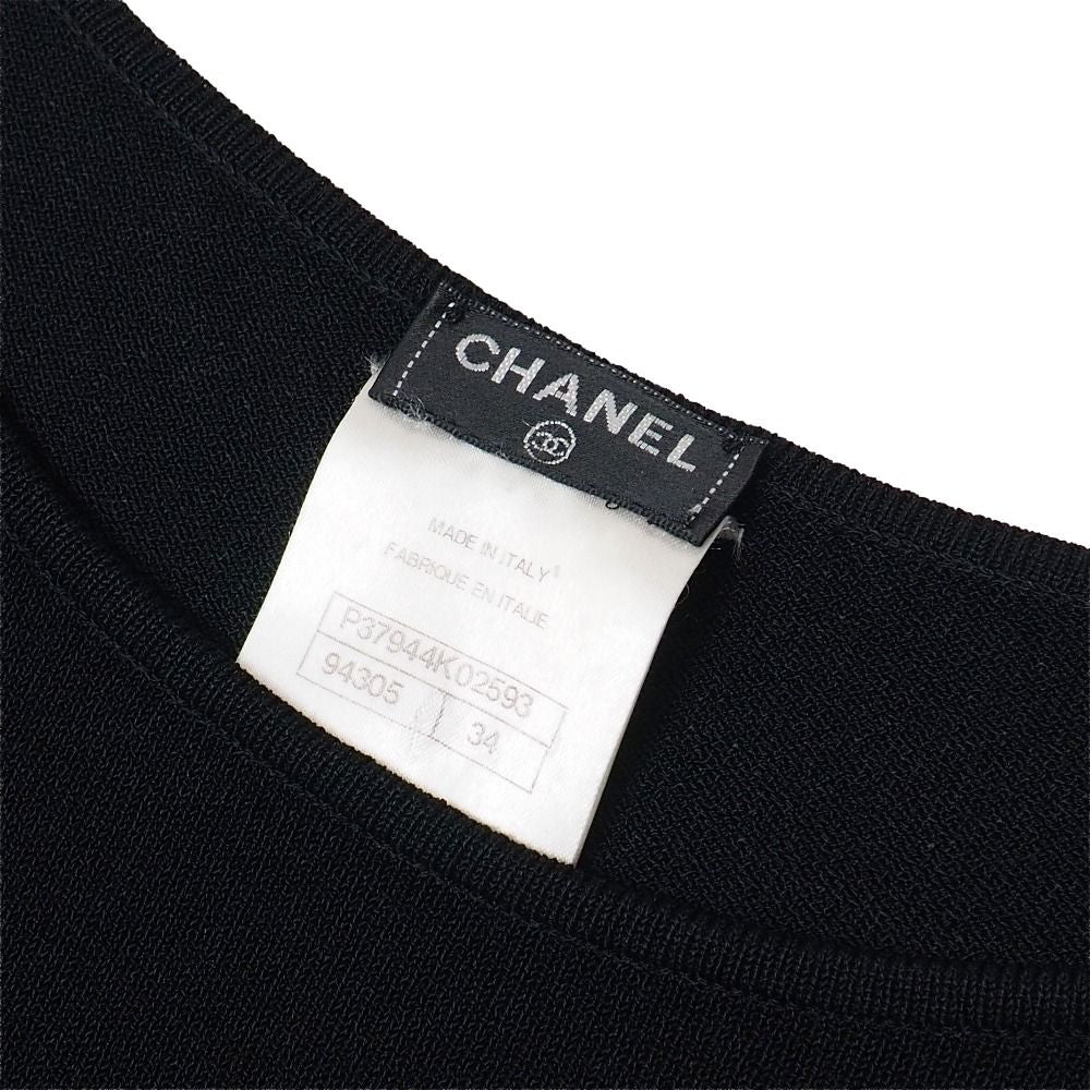 Chanel Dress 34 Knit Lion Button Decoration — view 6