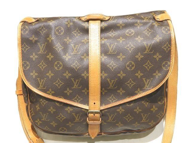 Louis Vuitton Saumur 35 Shoulder Bag Monogram Crossbody Brown