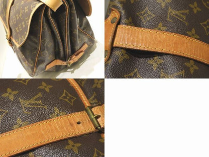 Louis Vuitton Saumur 35 Shoulder Bag Monogram Crossbody Brown — view 5