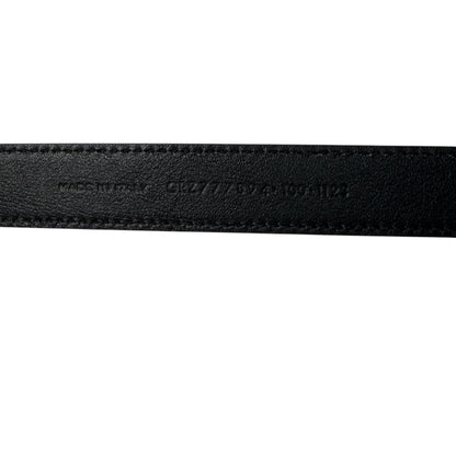Saint Laurent YSL Yves Push Pin Buckle Belt 100 Shiny Leather — view 7