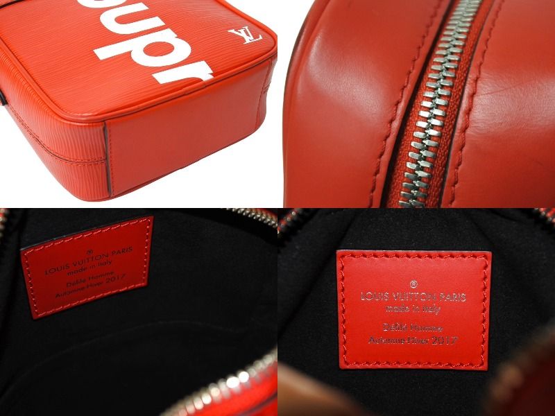 Louis Vuitton Supreme Danube PM Epi M Red Crossbody — view 8