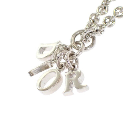 Dior Logo Pendant Necklace Metal Silver Available — view 6