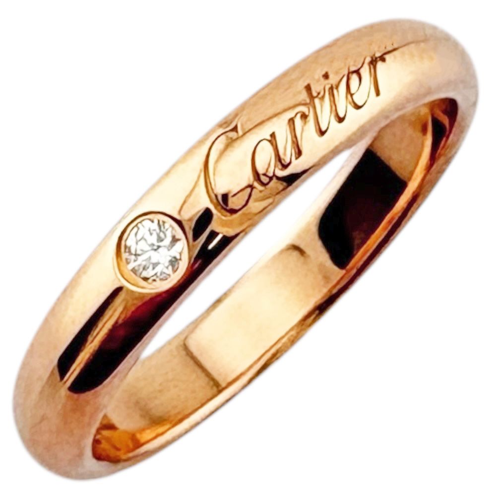 Cartier C Wedding Ring 18k Gold Diamond