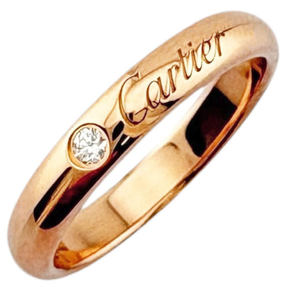 Cartier C Wedding Ring 18k Gold Diamond