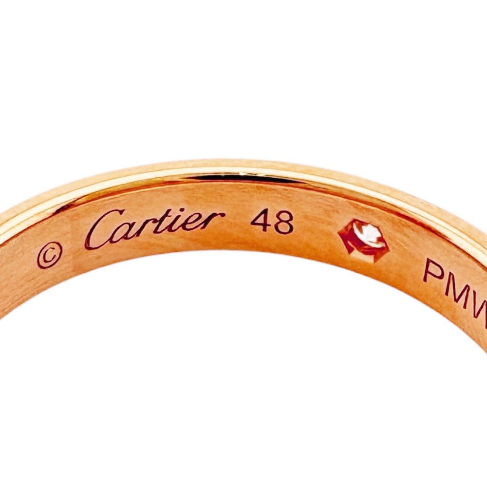 Cartier C Wedding Ring 18k Gold Diamond — view 7