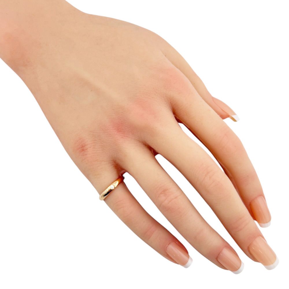 Cartier C Wedding Ring 18k Gold Diamond — view 2