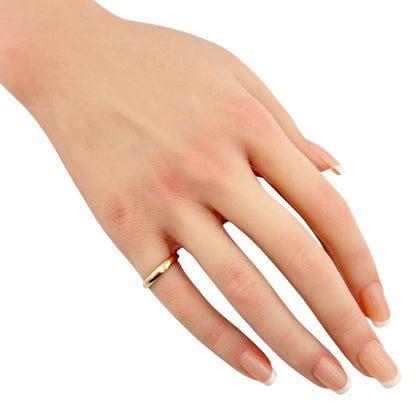 Cartier C Wedding Ring 18k Gold Diamond — view 2