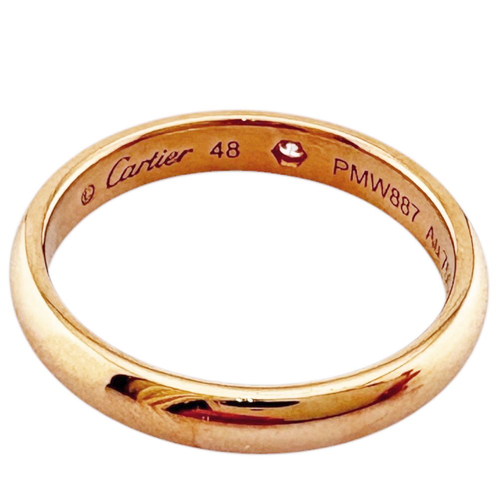 Cartier C Wedding Ring 18k Gold Diamond — view 5