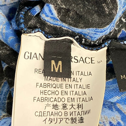 Versace Short Sleeve T-Shirt M Black Blue Multi Crew Neck Dragon — view 5