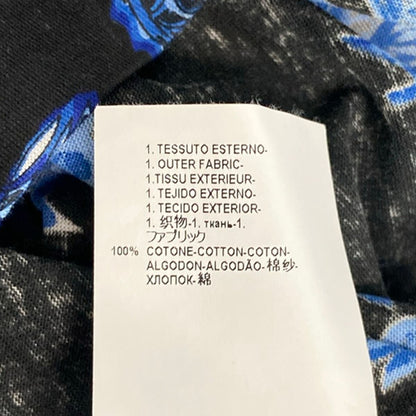 Versace Short Sleeve T-Shirt M Black Blue Multi Crew Neck Dragon — view 4