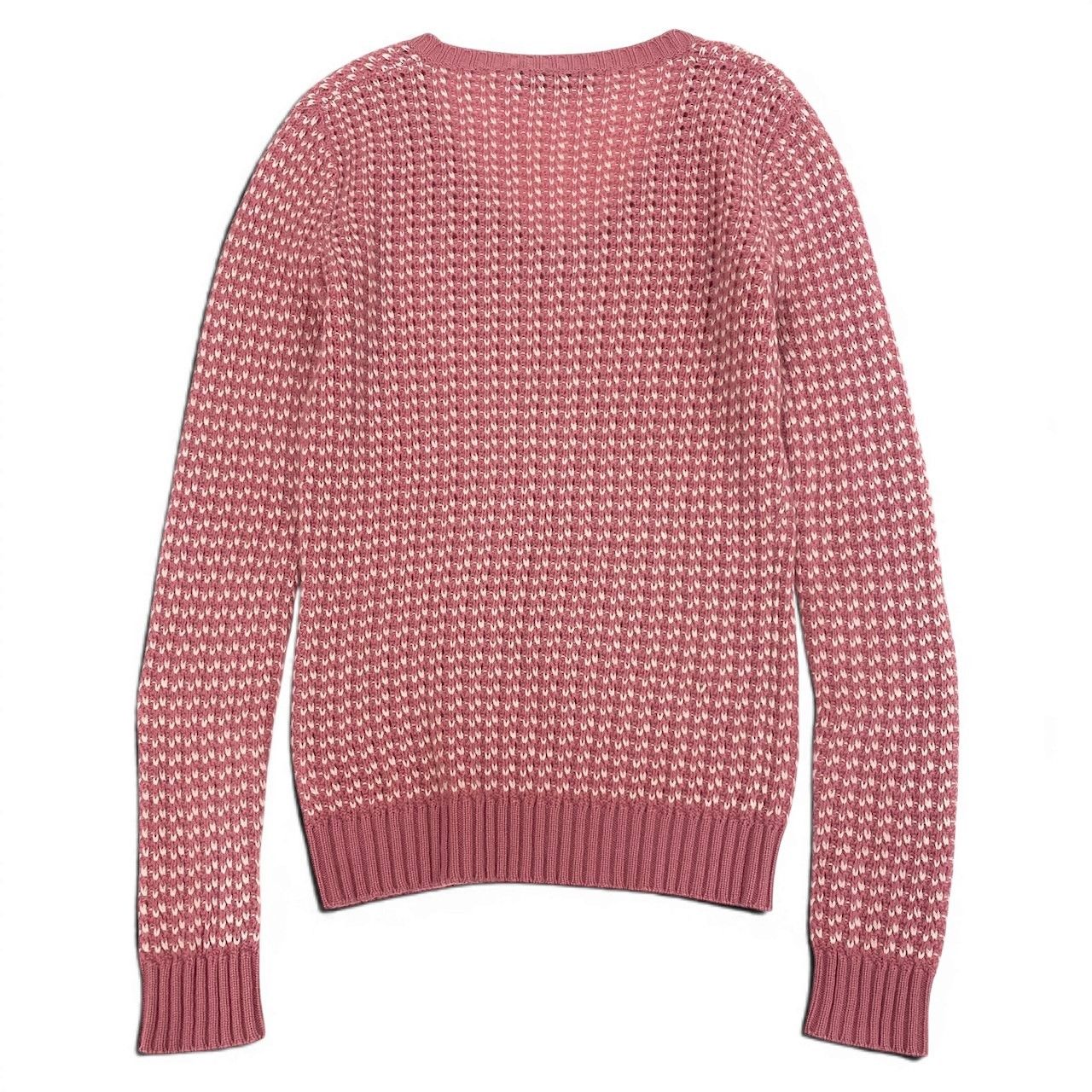 Loro Piana E1 Cashmere Knit Sweater Neck 40 Sizes Pink White — view 3
