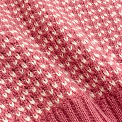 Loro Piana E1 Cashmere Knit Sweater Neck 40 Sizes Pink White — view 7