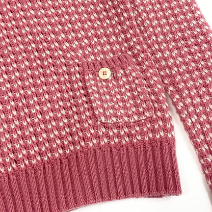 Loro Piana E1 Cashmere Knit Sweater Neck 40 Sizes Pink White — view 5