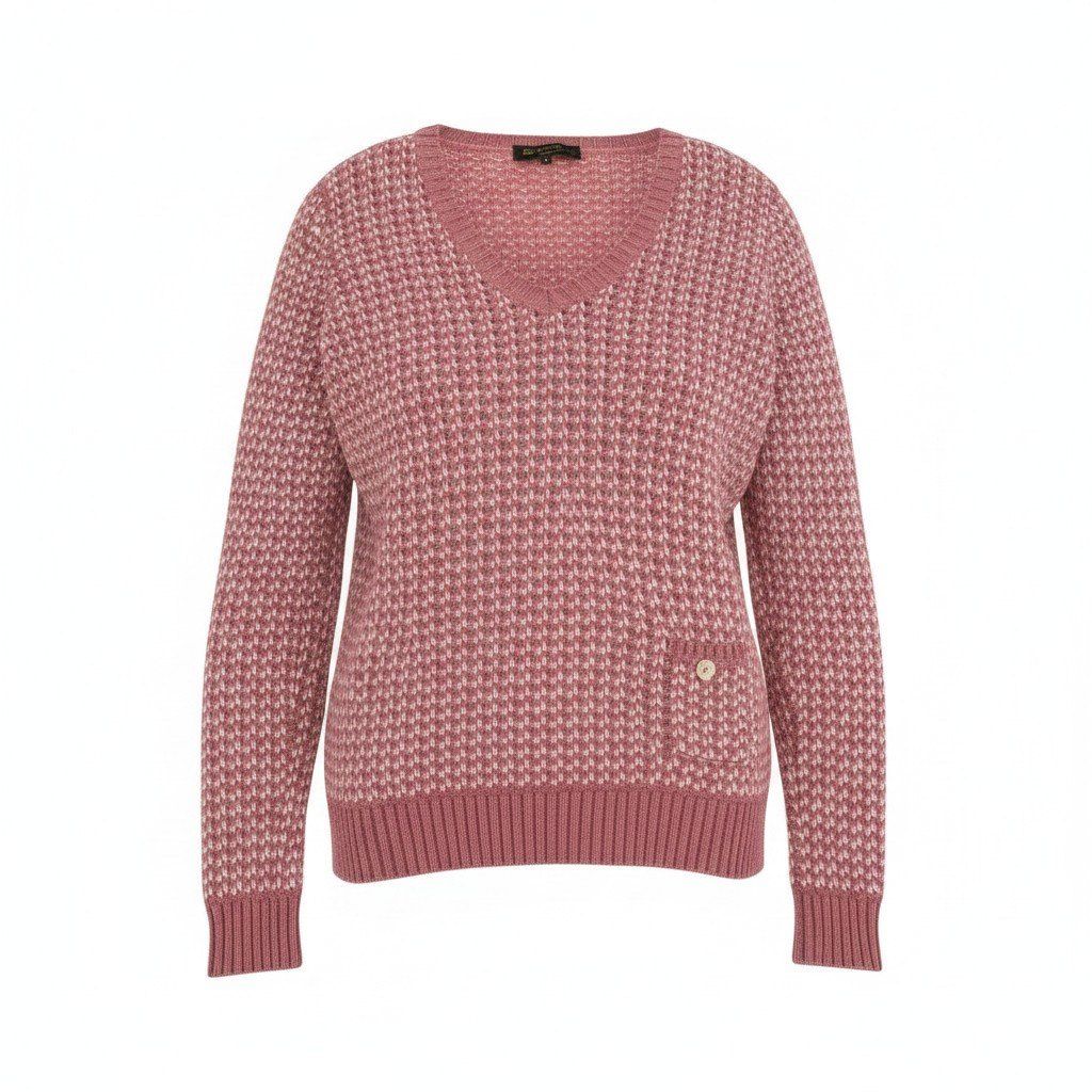 Loro Piana E1 Cashmere Knit Sweater Neck 40 Sizes Pink White
