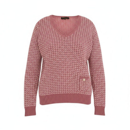 Loro Piana E1 Cashmere Knit Sweater Neck 40 Sizes Pink White