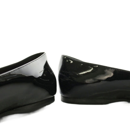 Miu Miu Miu Loafers Flat Shoes Enamel 38 Black YM — view 6