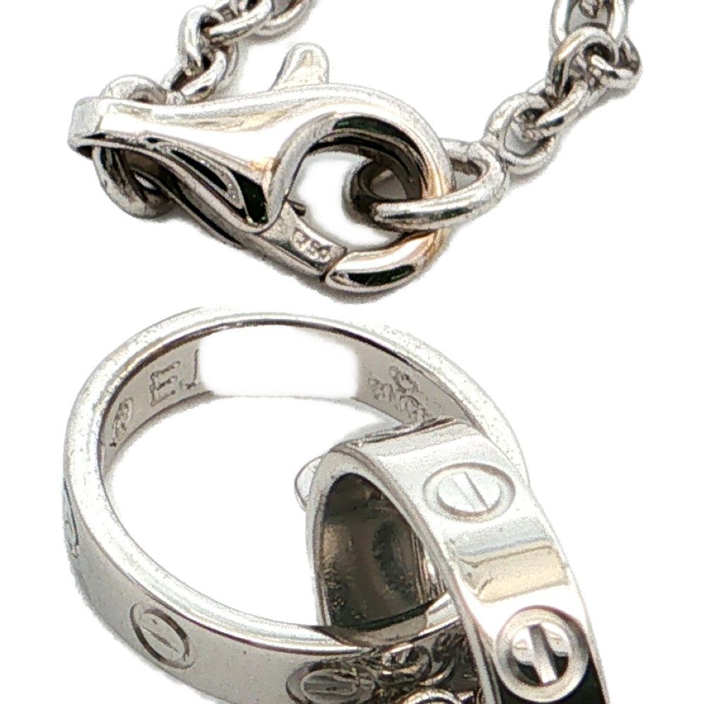 Cartier Baby Love Necklace Pendant 18k White Gold — view 4